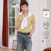 POLO衫 LIU·JO 款 商务翻领棉质纯色运动高尔夫短袖 UOMO男士 夏季