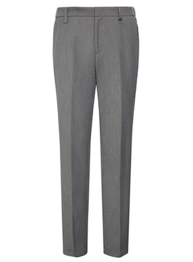 LIU·JOUOMO灰色经典版型舒适简约百搭款秋款休闲裤