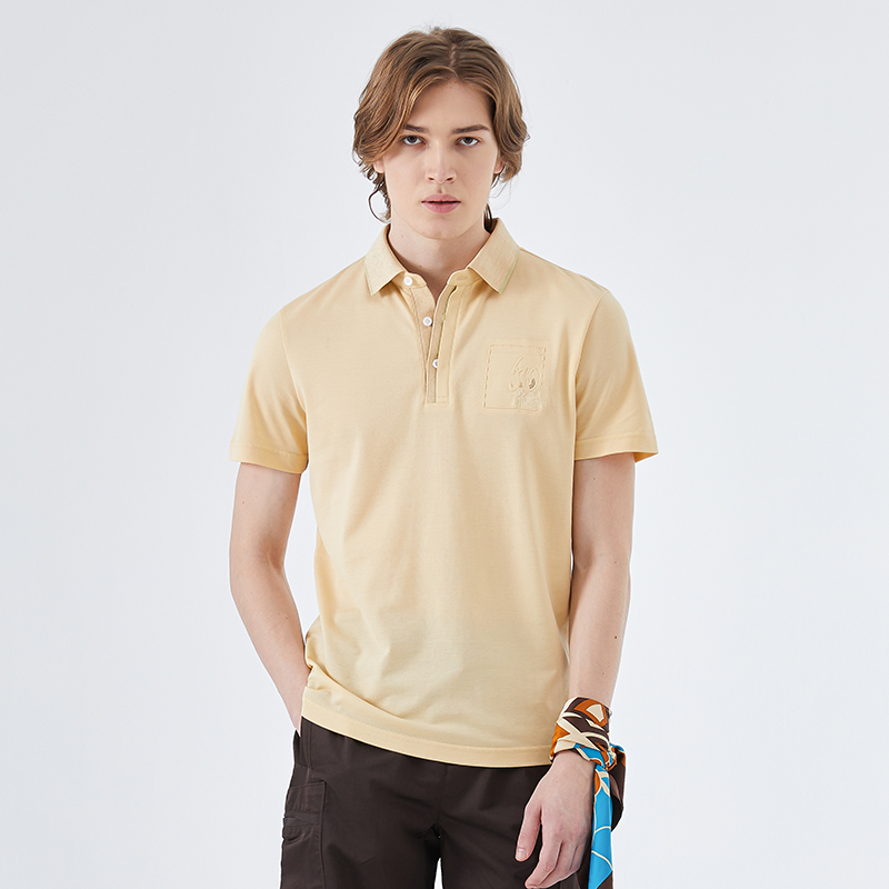 LIU·JOUOMO短袖Polo衫商务休闲