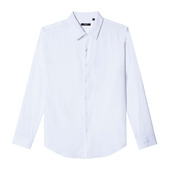 衬衫 LIUJO 不易皱 纯白色男士 质感挺括长袖 经典 商务2023秋季