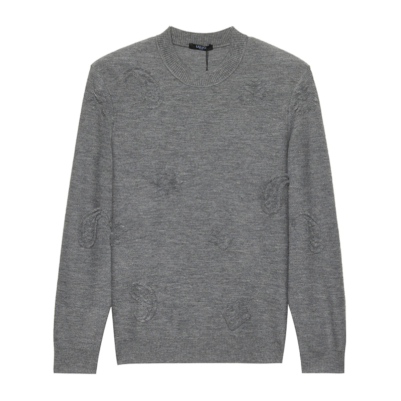 LIU·JO UOMO男士 秋冬款休闲舒适无弹力圆领套头毛衫内搭上衣