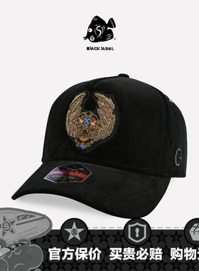 SWOFCARE思沃福黑标DOUGLAS黑色掐丝工艺精品男女款卡车棒球帽