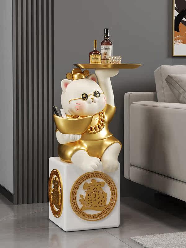 海贝海（HAIBEIHAI）大型招财猫开业礼物门店迎宾落地摆件家居客