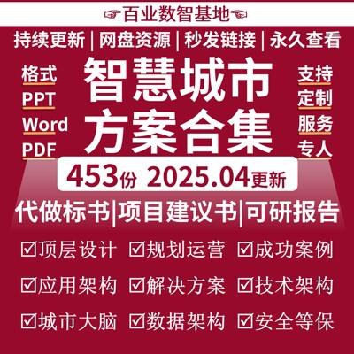 智慧城市建设解决方案调研报告白皮书案例可行性分析报告规范标准