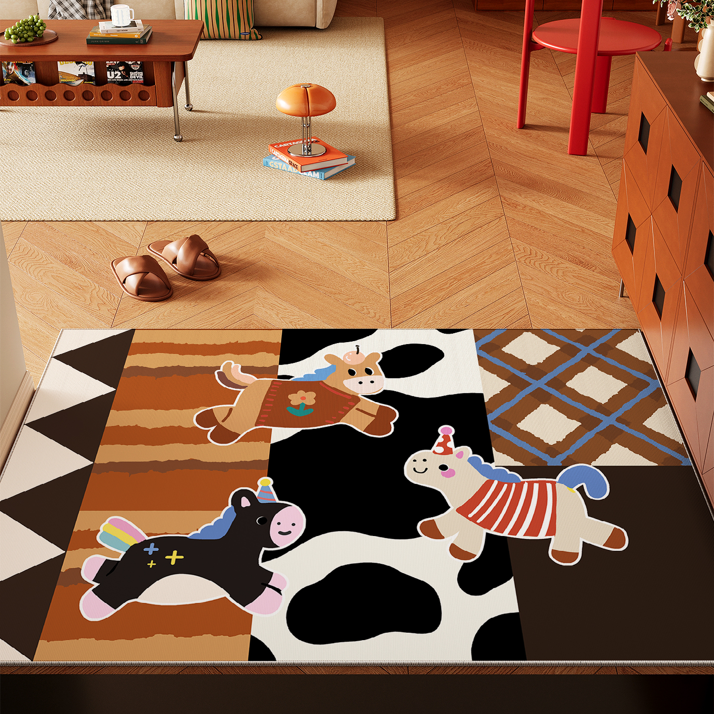 马年地垫入户门垫卡通门口脚垫