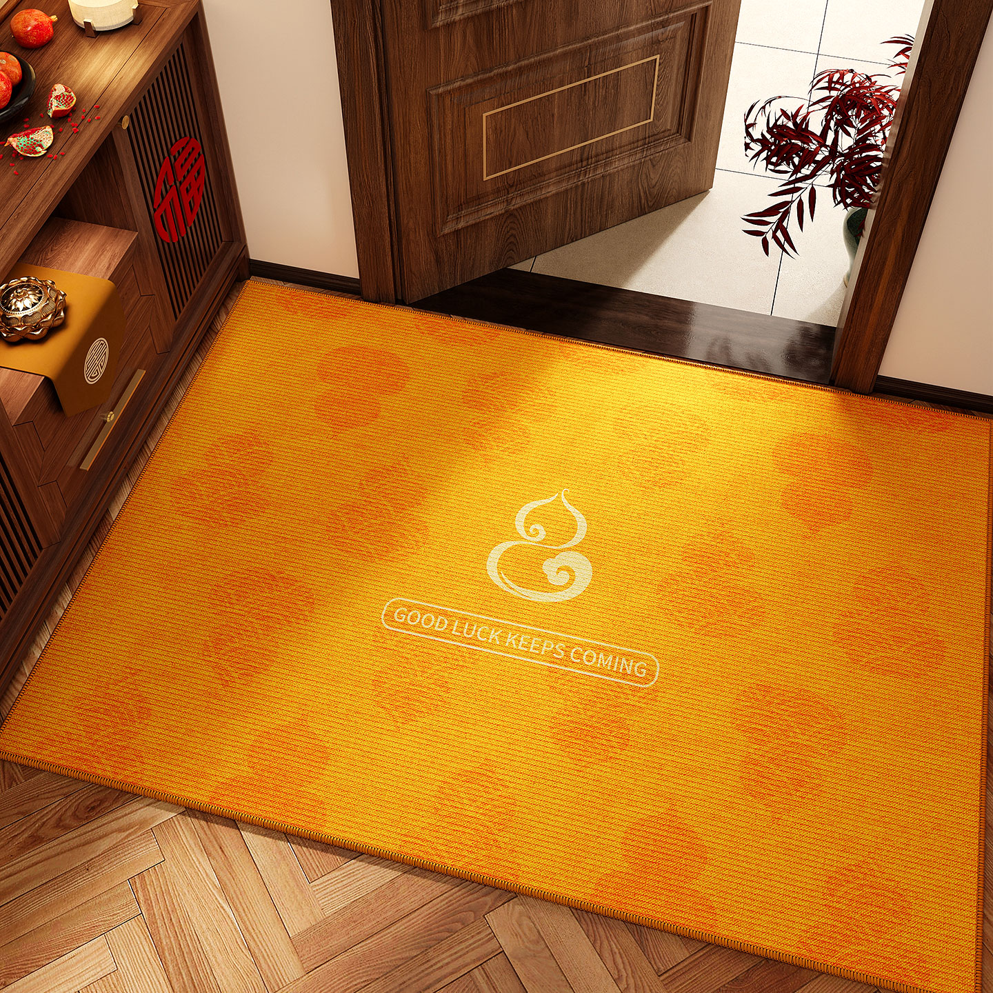 新年入户门地垫乔迁玄关门口脚垫