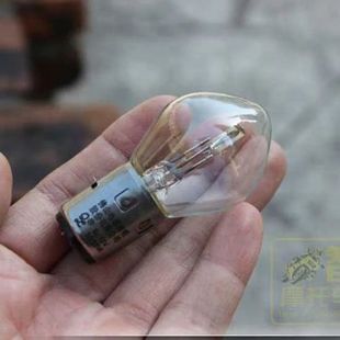 摩托车电动车大灯泡双爪S2佛山照明12V35W卤素圆头泡踏板车大灯