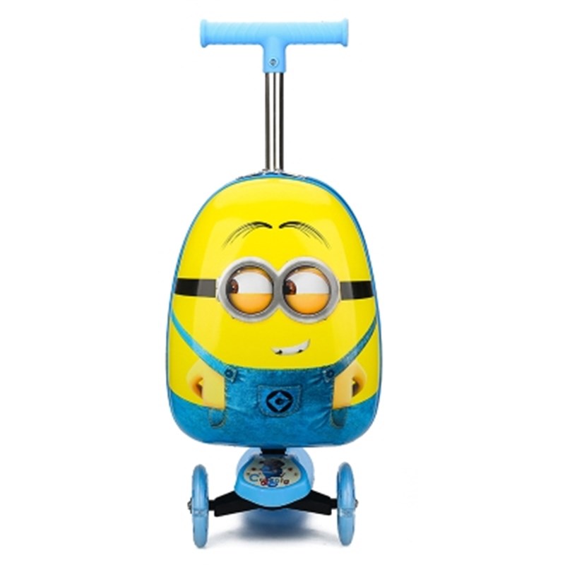卡通儿童滑板车j拉杆箱可坐可骑16寸男宝宝小孩子旅行登机行李箱