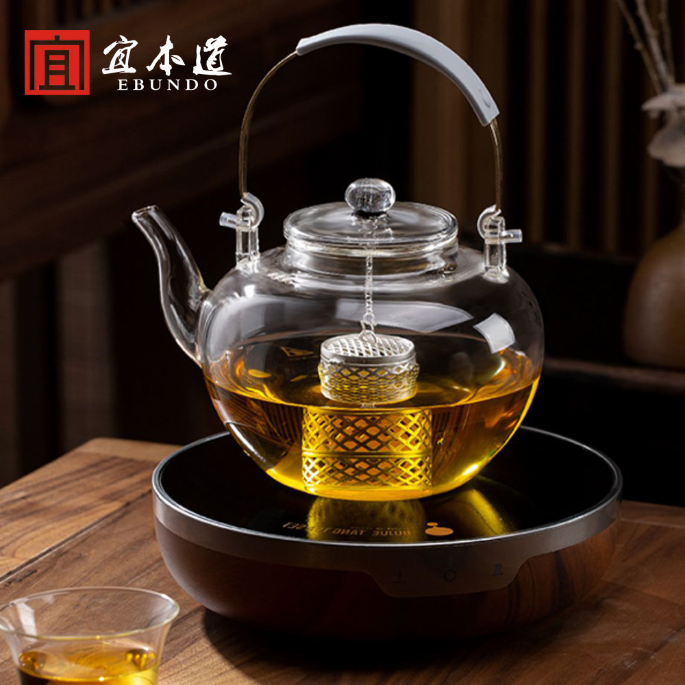 银落九天星空提梁煮茶壶家用x耐高温高硼硅玻璃茶壶电陶炉泡煮茶