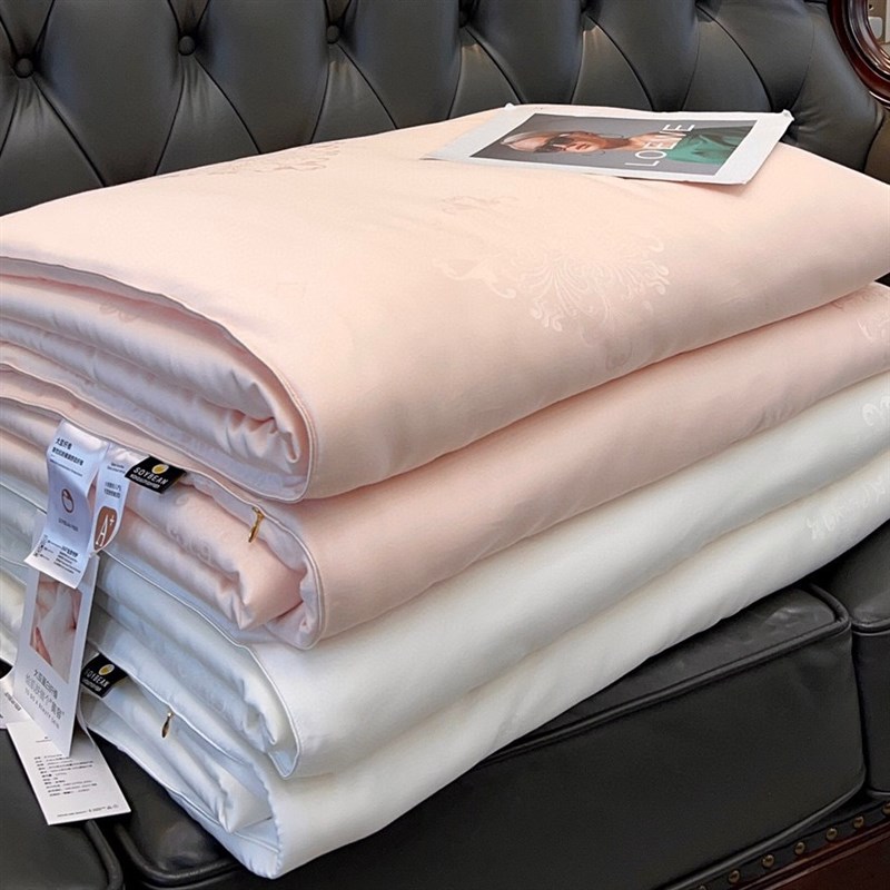 60木本大豆被轻巧贴身纤维被轻奢提花家用单双人春秋被芯