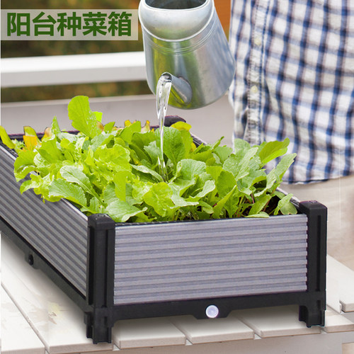 阳台种菜神器家庭种菜蔬菜种植箱塑料楼顶专用花盆花箱户外特大号