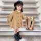 风衣女宝宝时髦韩系网红衣服 儿童洋气中长款 女童外套秋季 2024新款