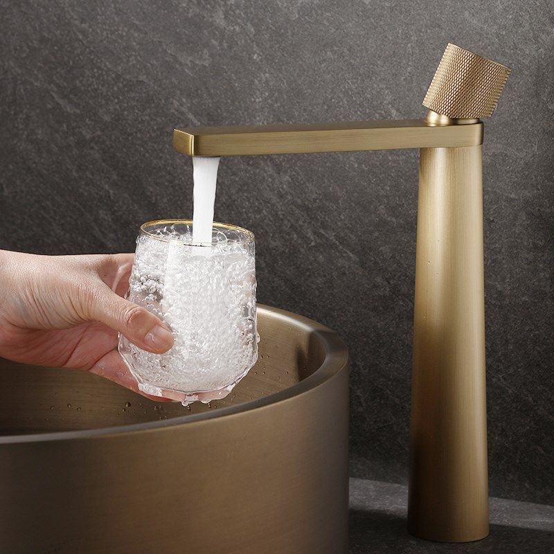 中式简约全铜仿古台上盆水龙头冷热卫生J间面盆洗手盆复古民宿创