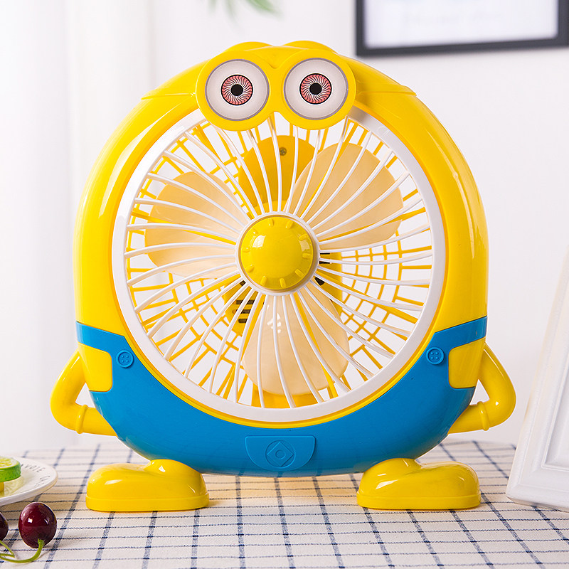卡通电风扇小型迷你学生宿舍床上小风扇寝室办公室静音台式小电扇