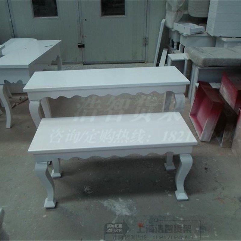 服装店柜台木质服装流水台展示台高低陈列台展示桌子鞋子包包展台