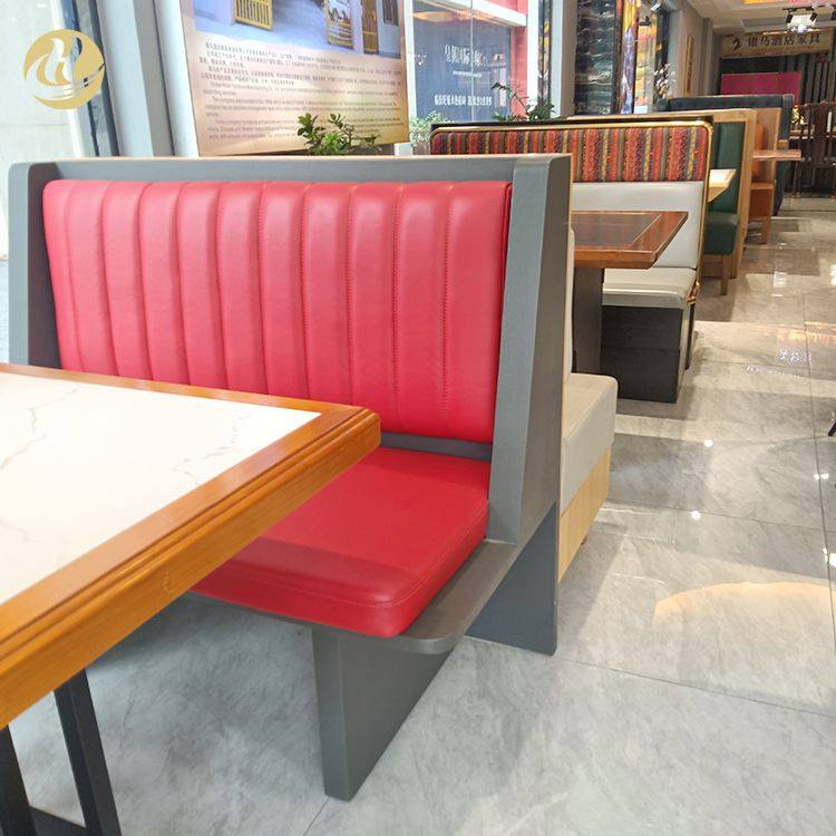 厂家直销酒店餐厅多人沙发 餐厅酒吧简奢风格沙发卡座 整装餐桌椅