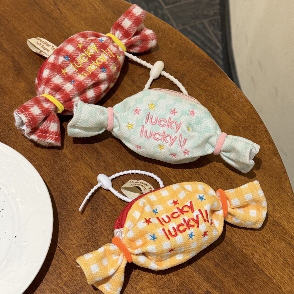 挂饰包耳机包韩系ins马卡龙配色迷你糖果挂件可爱零钱包多功能