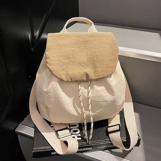 大容量托特包轻便尼龙布双肩背包