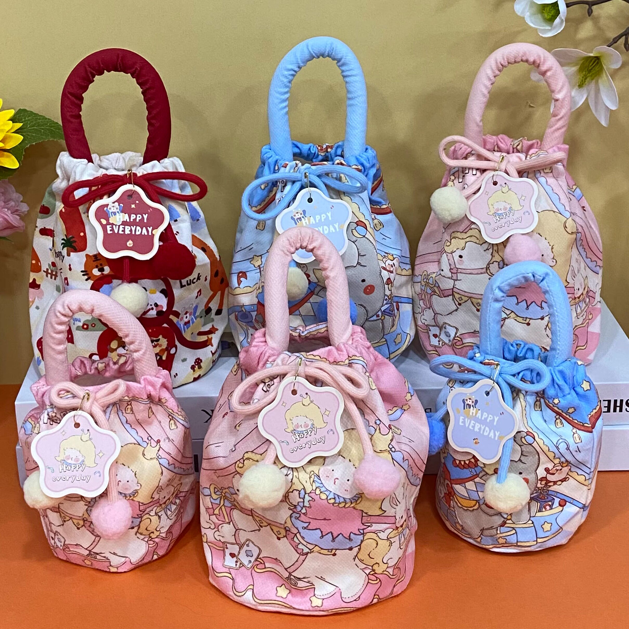 大号礼品袋儿童宝宝零食礼物生日满月喜糖袋子空盒诞生周岁小礼袋