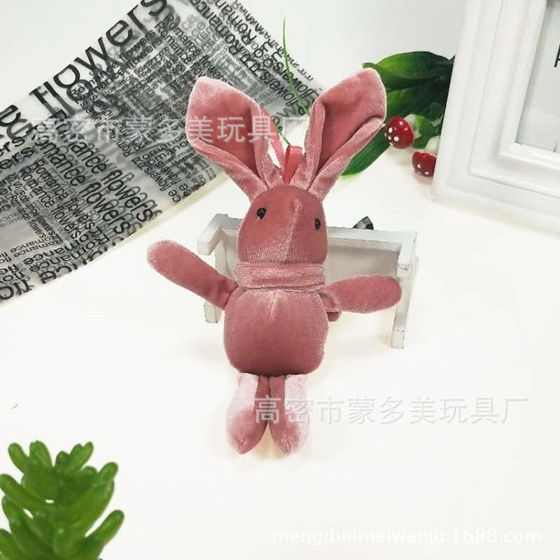 许愿兔公仔韩国绒丝绒挂件永生花束玩偶娃娃兔子毛绒玩具可爱萌兔图片