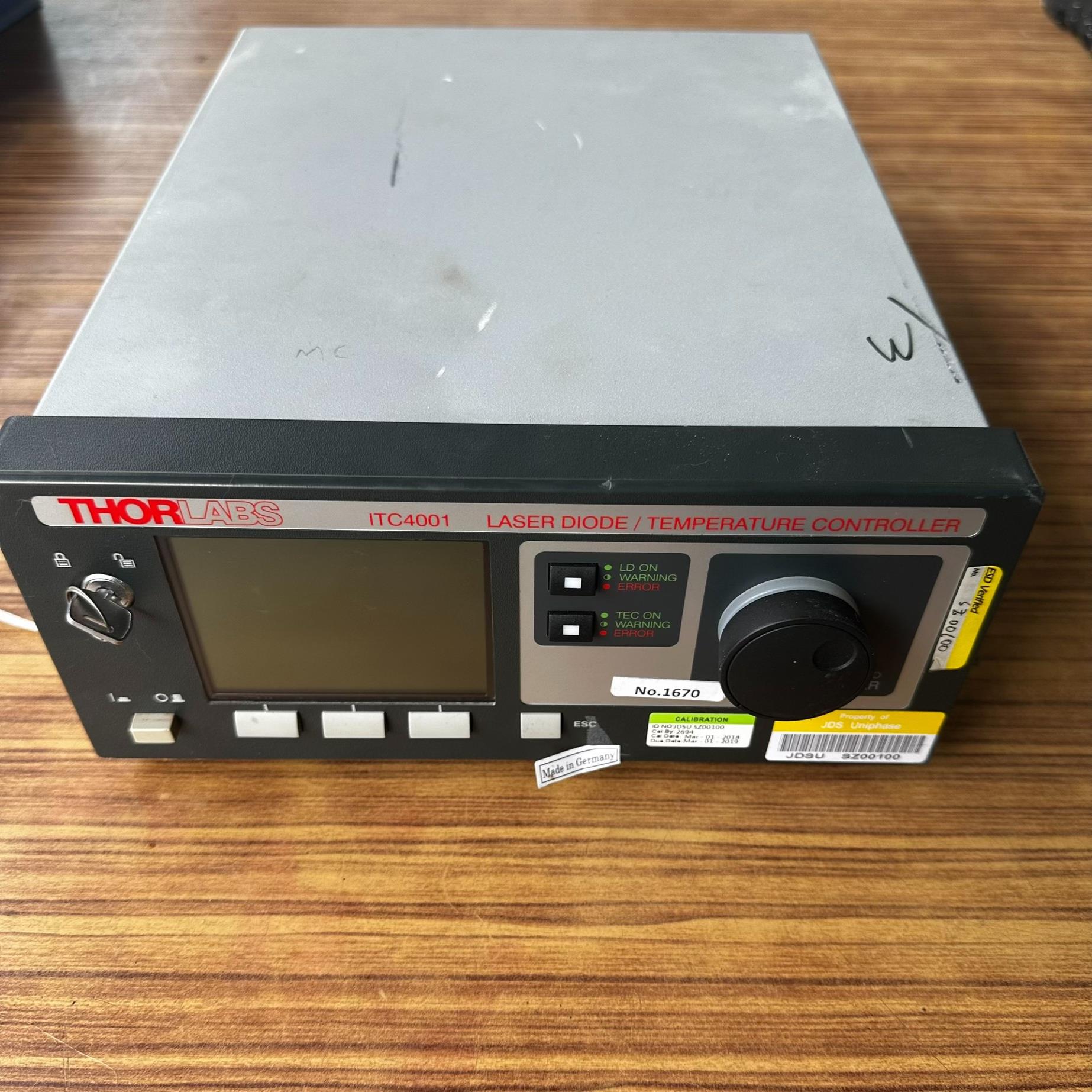 议价Thorlabs ITC4001激光器控制器