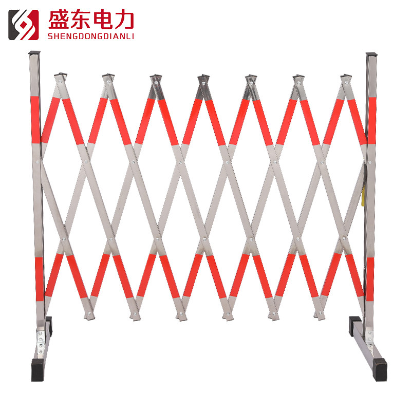 拱形围栏不锈钢伸缩门手动推拉门幼儿园户外警戒栏移动折叠防护栏