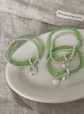 新中式手串手链珠子古风合金女