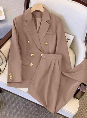 blazer outerwears women feminino spring blazers double