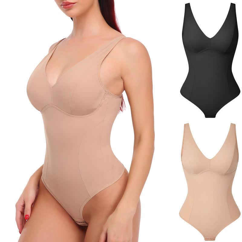 Seamless body shaping bra with tummy tuck and hip lifting