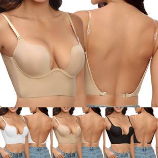 anti-sagging and breasts side set bra back beautiful dress