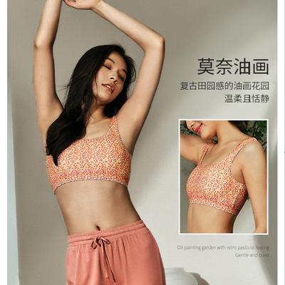 shockproof gather underwear fitness pad chest with women
