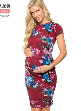 Outing slim fit womens round neck short sleeve pleated