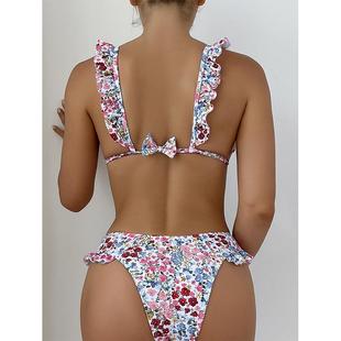 shorts bikini swimsuit ladies piece fashion Two