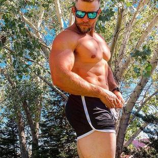 drying quick mens drawstring solid color sports Summer
