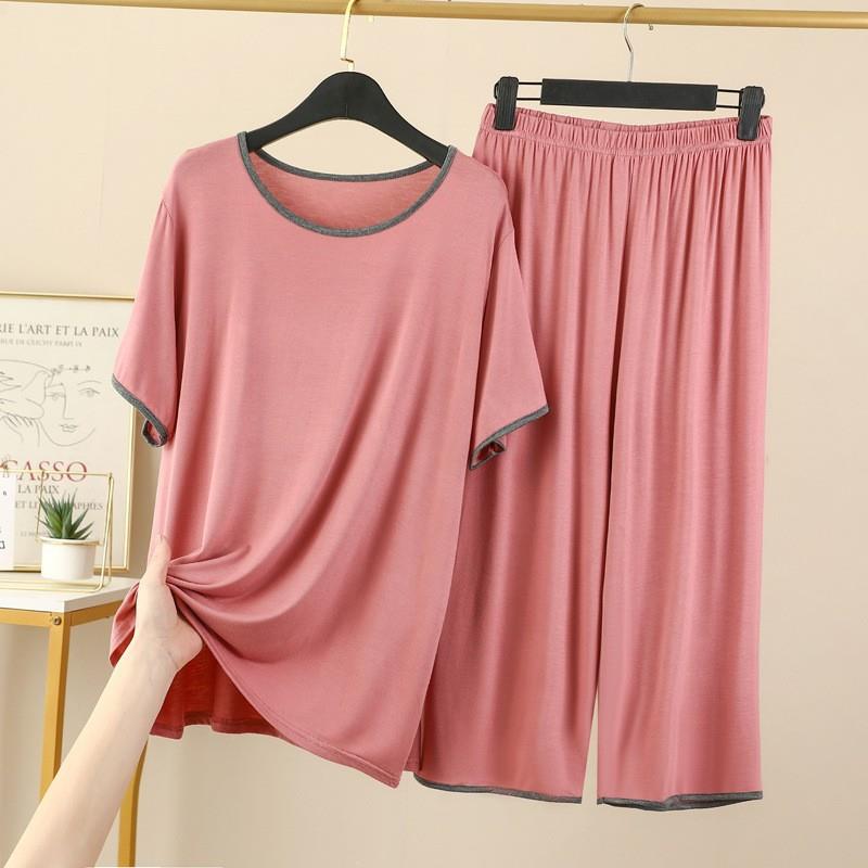 Silk Sleeves Outside Casual Modal Home Pajamas Worn Loose