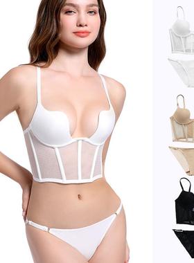 underwear set corset womens mesh chest chest anti-sagging
