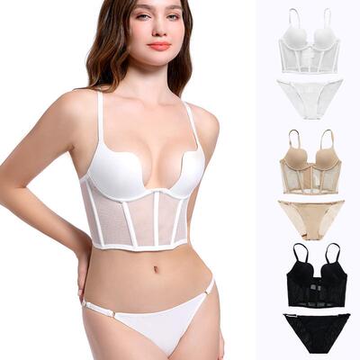underwear set corset womens mesh chest chest anti-sagging