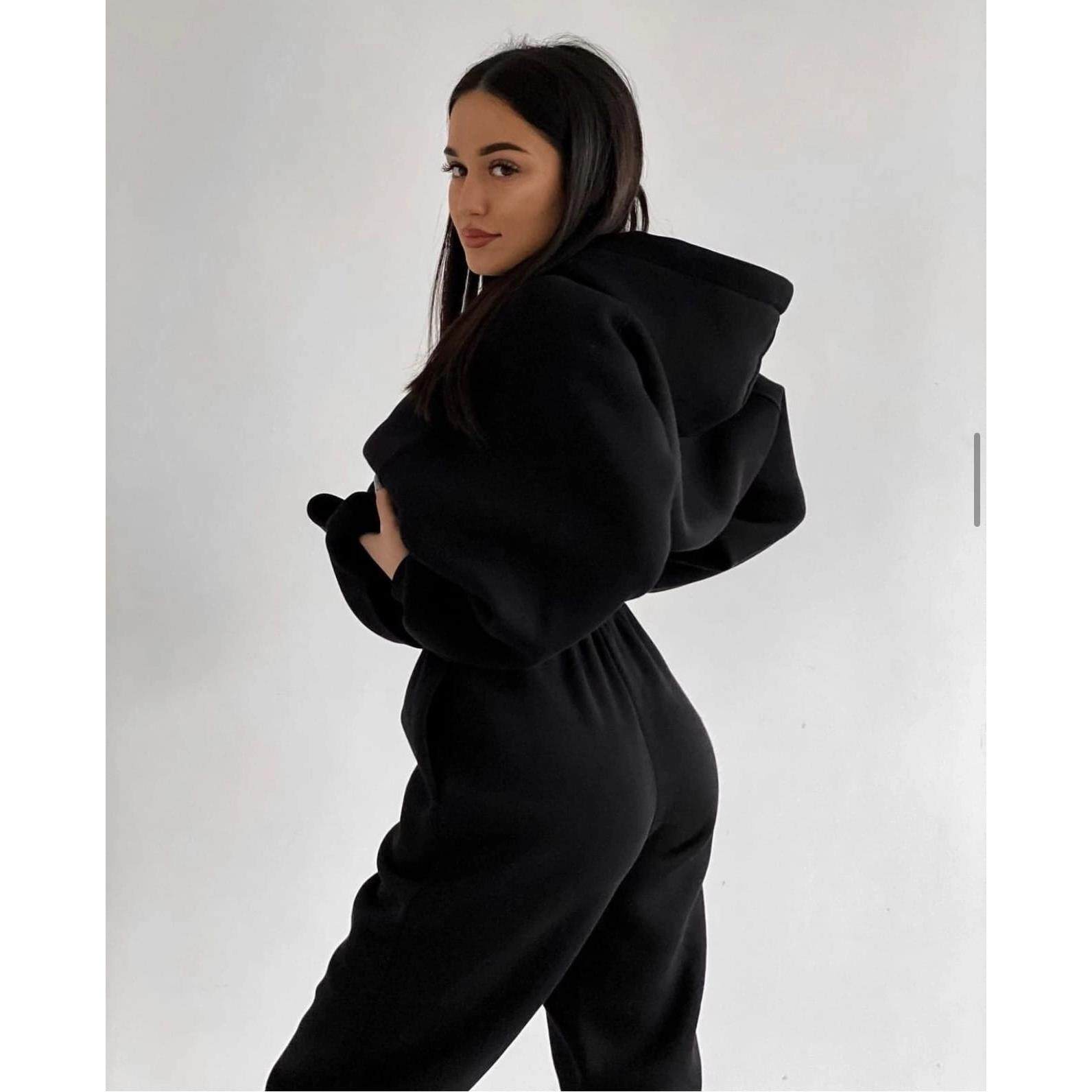 overalls loose color solid tracksuits rompers drawstring