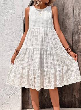 wmstar plus size dresses for women print elegant new