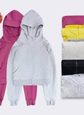 sports fleece sleeve sweater womens clothes yoga loose long