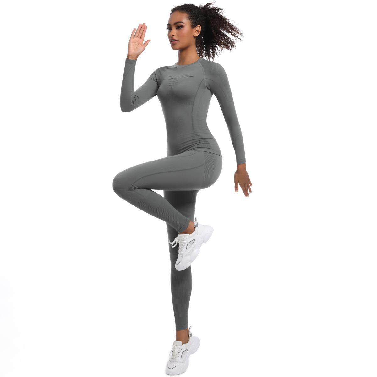 Seamless tight high waist ski suit body shaper sports