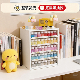 拼豆收纳柜信盘桌面置物架克维索抽屉式首饰化妆品办公文件收纳柜