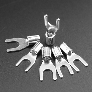 线鼻子线耳 4平方叉型U型Y型冷压接线压线端子头接头铜 UT1.5 2.5