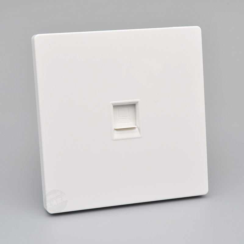 86型单口网络插座直通网线电脑模块一位网口插座直插网线信息面板,电子/电工,电脑插座,淘宝优惠券,粉丝福利购,淘宝优惠卷