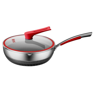 铿锵锅盖家用不锈钢汤锅炒菜锅盖加厚玻璃锅盖耐高温大号26-40cm