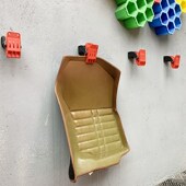 汽车脚垫清洗夹子多功能壁挂式 固定夹冲洗脚垫夹洗车店美容工具