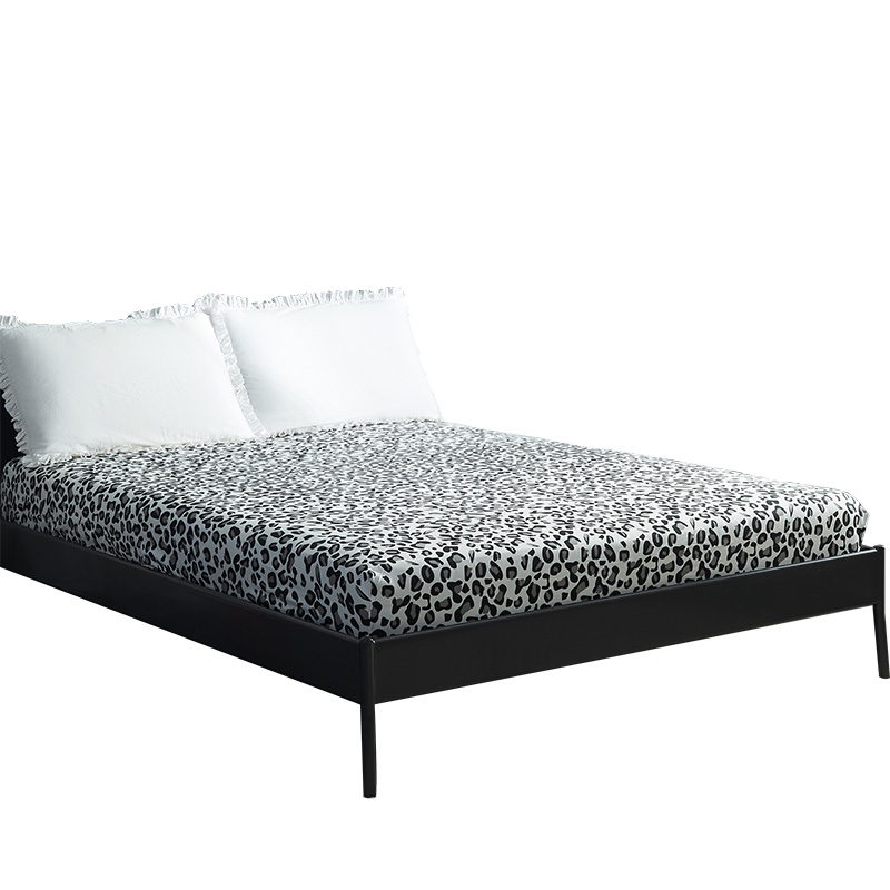 黑白纯棉床笠单品全棉斜纹黑白百搭床品单件席梦思床垫套棕垫枕套