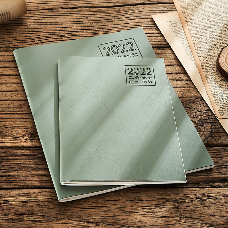 2022年周日历月计划表日程本行事历工作小秘书带日期记录记事本行