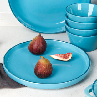 华孚北欧大号深口盘子汤盘家用圆形创意陶瓷水煮鱼盘子汤碗法海钵