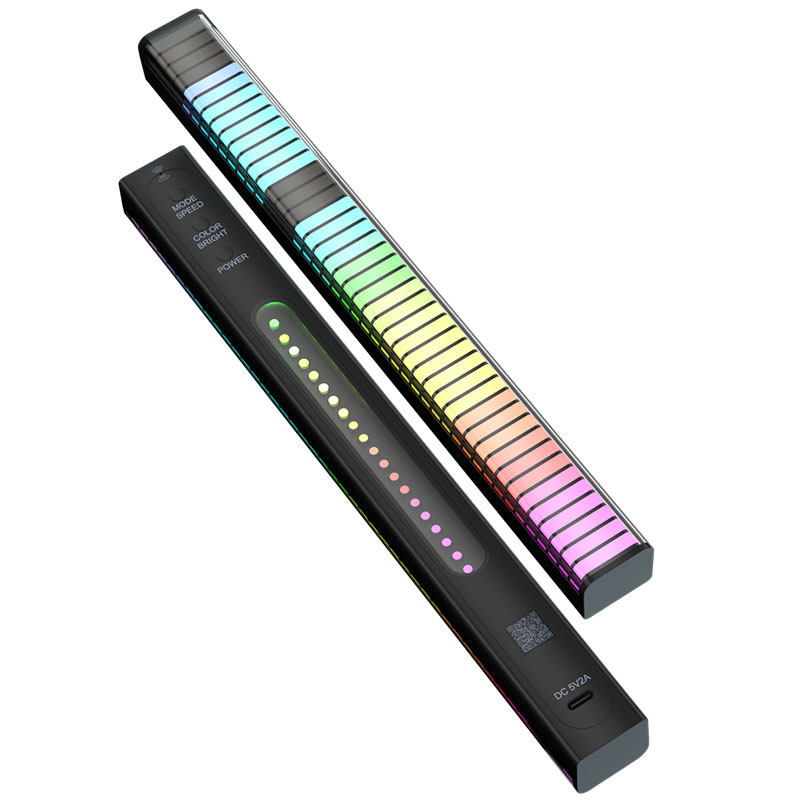 RGB拾音气氛灯声控电脑桌面车载音乐USB音频节奏七彩电竞房气氛3D,家装灯饰光源,氛围灯,淘宝优惠券,粉丝福利购,淘宝优惠卷